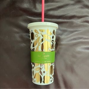 Kate Spade GOLDEN FLORAL INSULATED TUMBLER